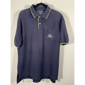 Vintage Y2K Polo Sport Ralph Lauren Pocket Polo Shirt Faded Navy Mens XL